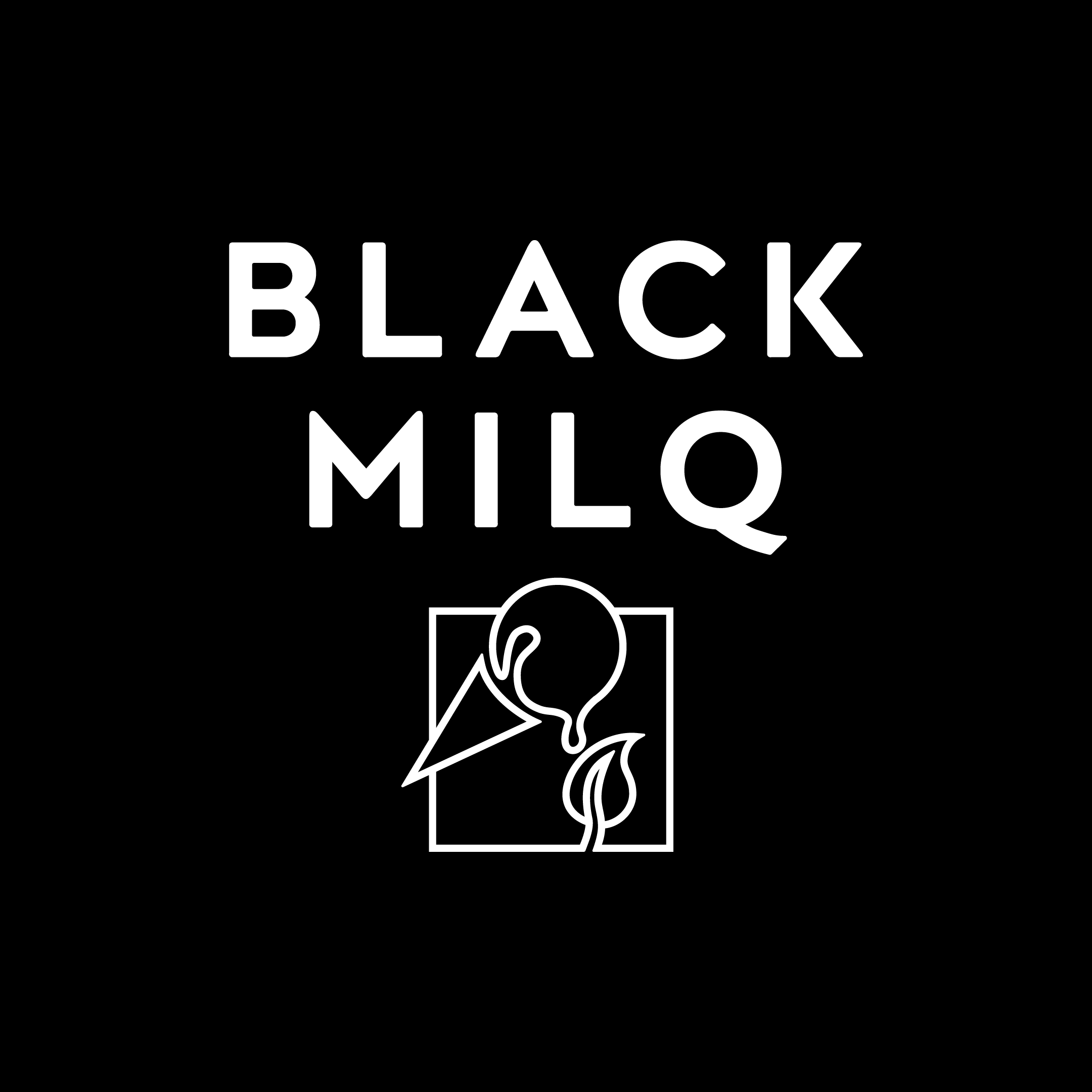 Black Milq logo